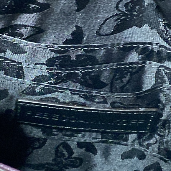 Rebecca Minkoff Leo Envelope Zipper Edge Purple Leather Clutch Purse - Picture 11 of 14